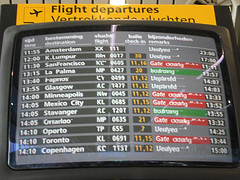 Vertrektijden Schiphol